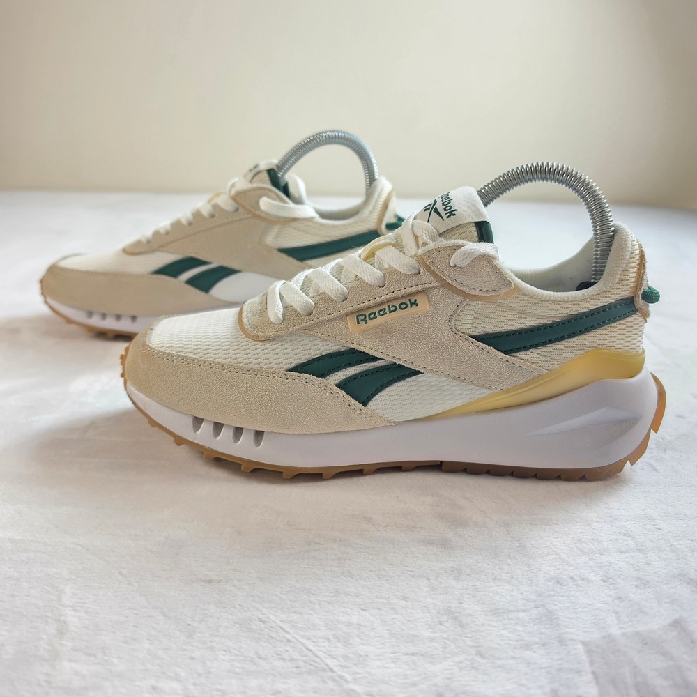 Reebok Classic Legacy AZ Womens Shoes Chalk Glen Green Suede Mesh 7 30155WGC